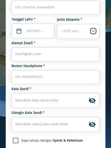 Isi Data Identitas Perpanjangan paspor Online