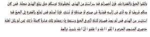 Surat Al-Baqarah Ayat 196