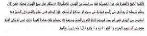 Surat Al-Baqarah Ayat 196