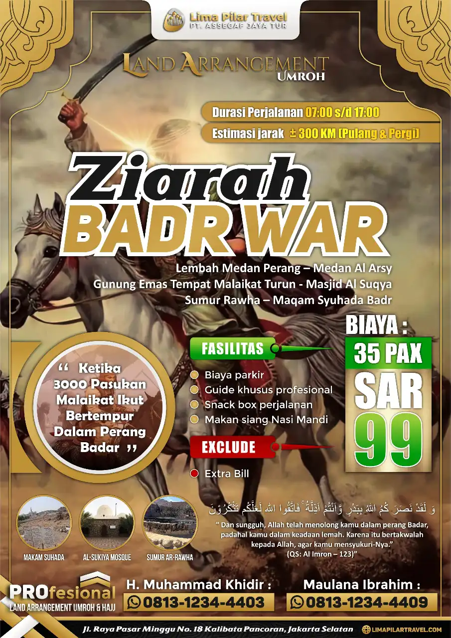 Brosur City Tour Ziarah Perang Badar