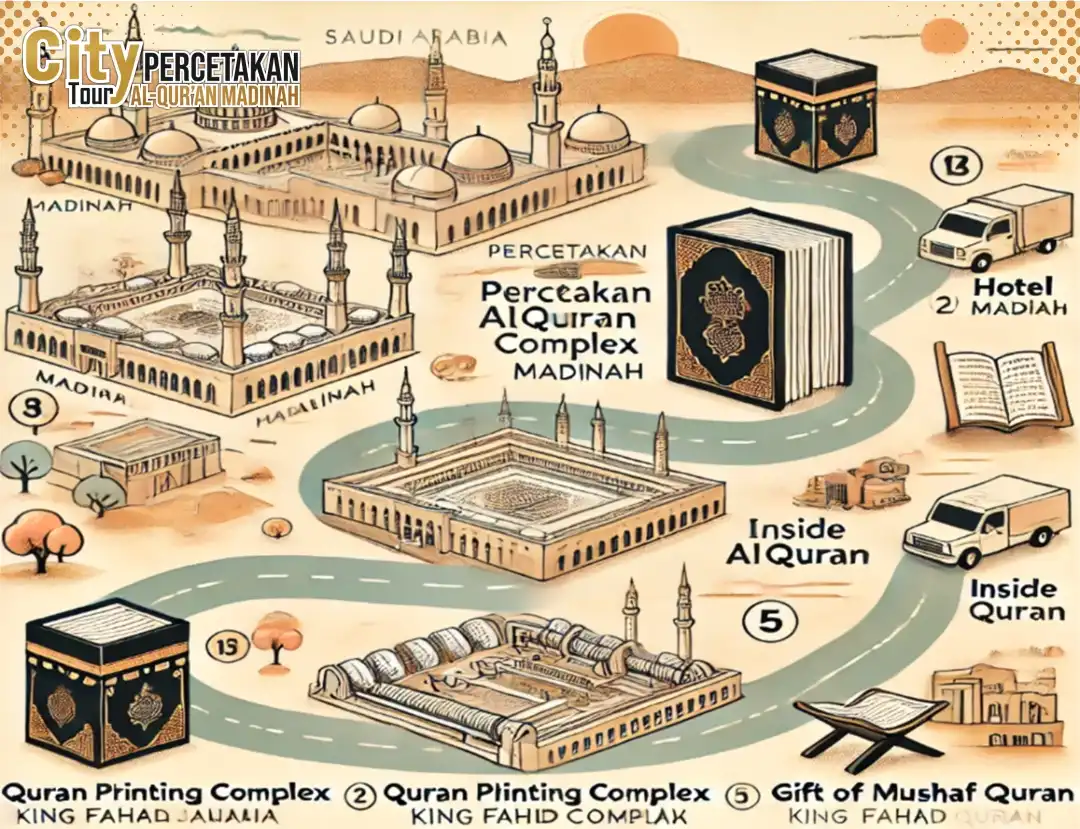 Lokasi Peta Percetakan Alquran King Fahd Madinah