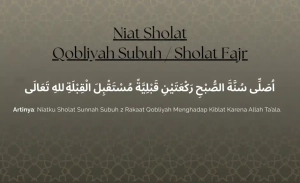 Niat Sholat Qobliyah Subuh Fajr