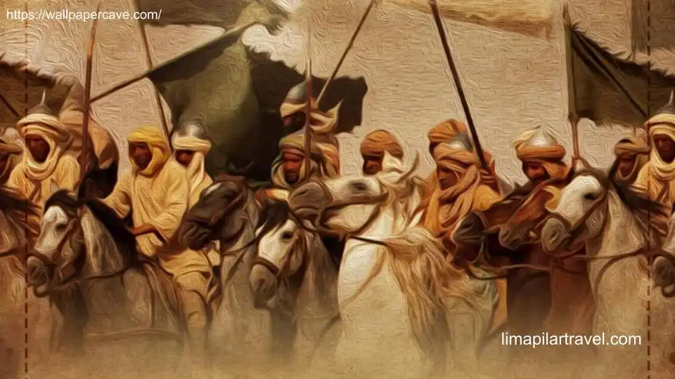 Gambaran kaum muslim saat Perang Badar. Ada banyak pelajaran atau hikmah yang bisa diambil dari kisah Perang Badar ini.