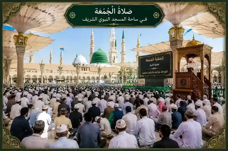 Sholat Jumat Umroh Haji di Masjid Nabawi